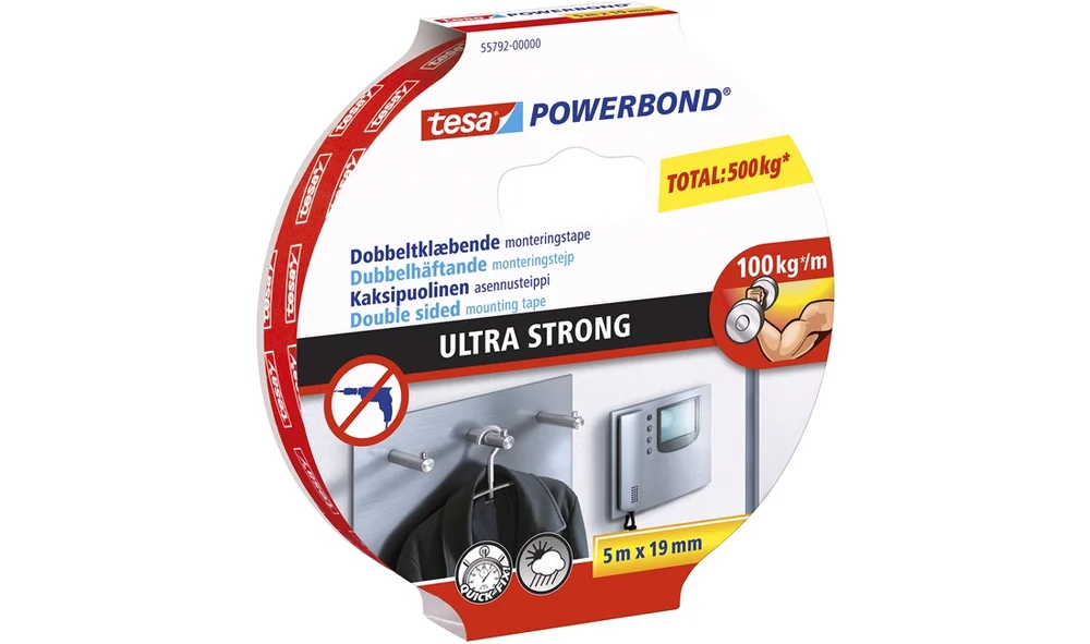 TESA Monteringstape Ultra Strong 100kg\/m v:1968693