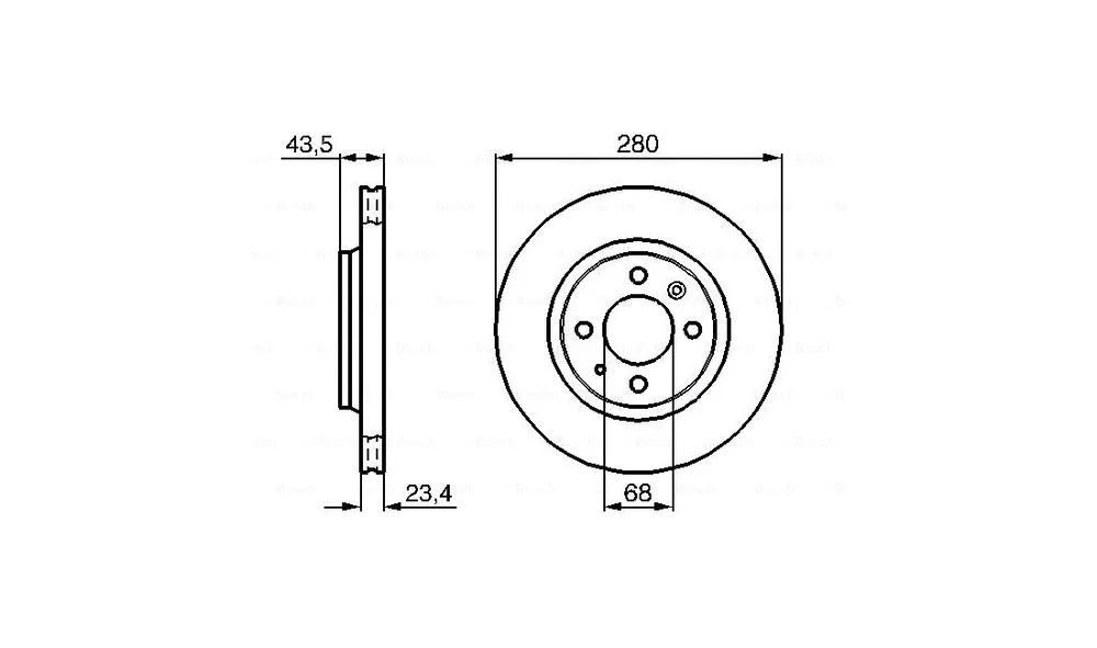 Bremseskive - 0 986 478 375 - (BOSCH) v:8779671