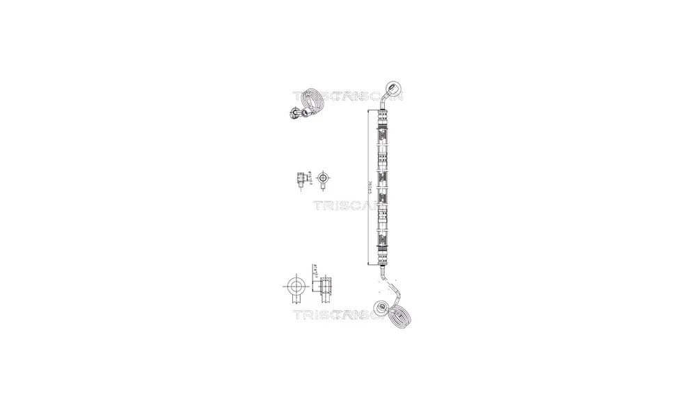 Hydraulikkslange, styring 8516 29033 (Tr v:3212448