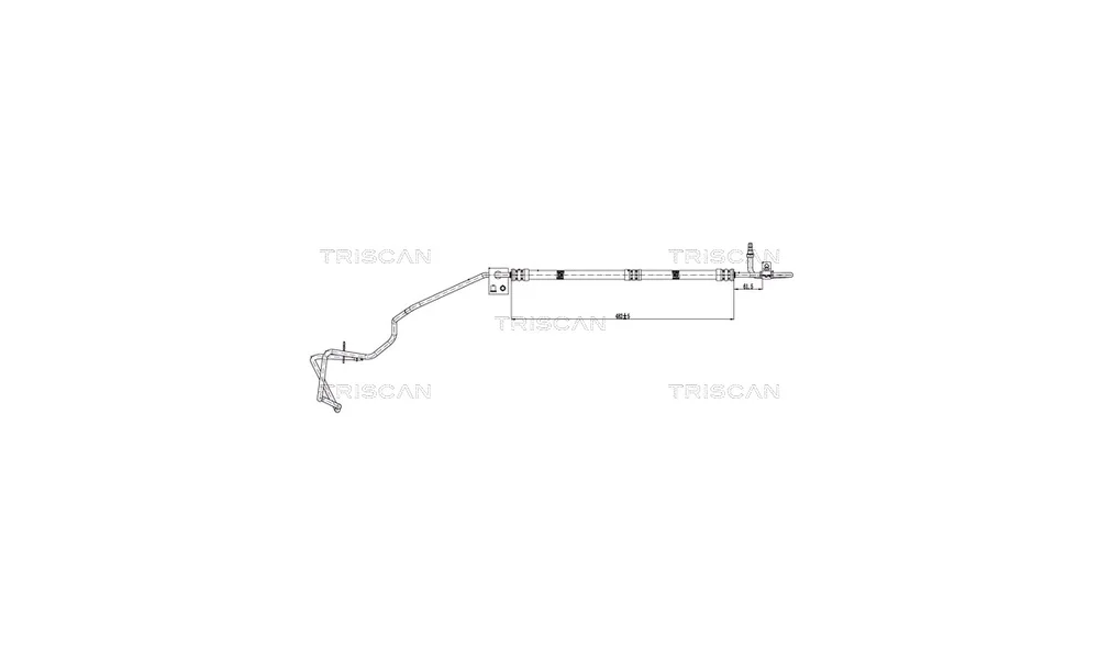 Hydraulikkslange, styring 8516 16001 (Tr v:8546689 Hydraulikkslange, styring 8516 16001 (Tr v:8546689