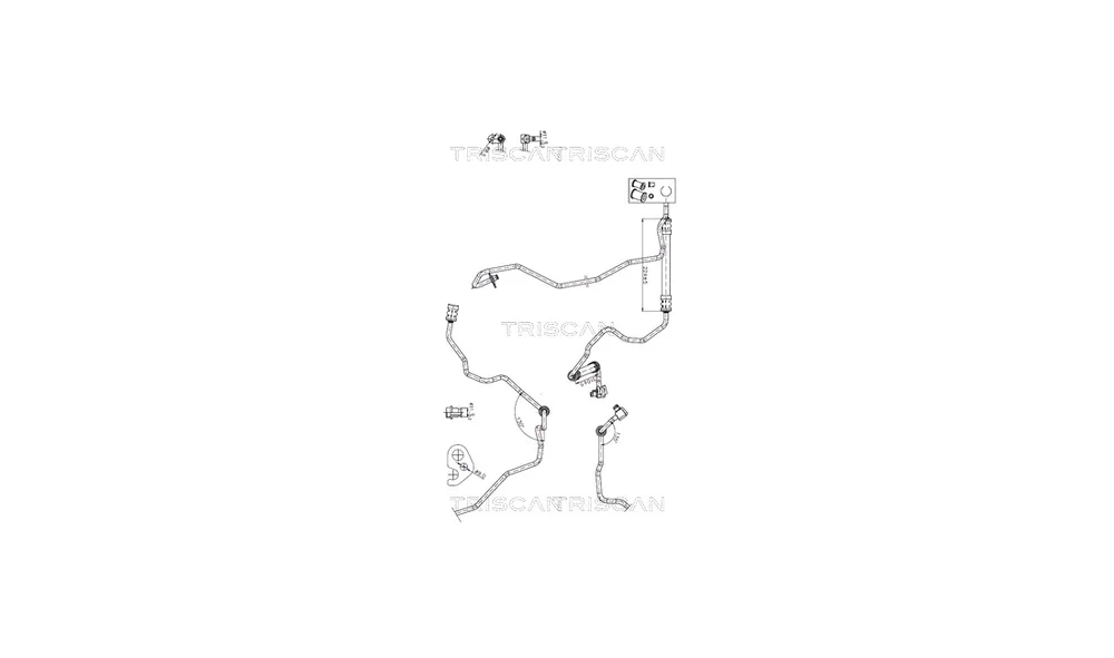 Hydraulikkslange, styring 8516 27007 (Tr v:3848789