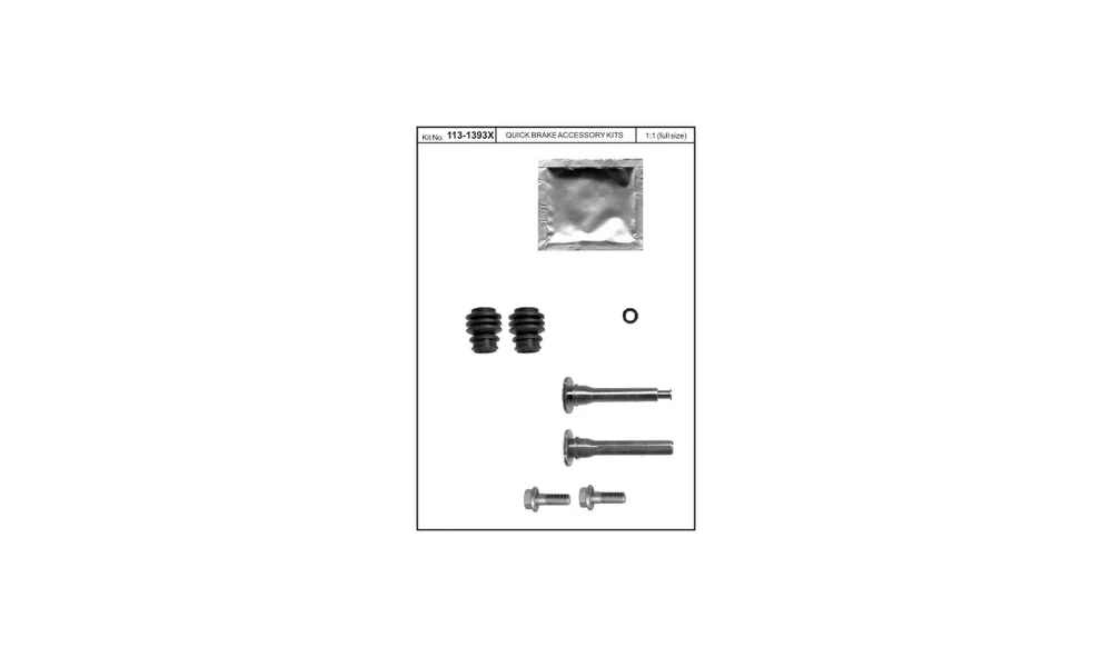 Føringshylsesett, Bremsecaliper 113-1393 v:3722418 Føringshylsesett, Bremsecaliper 113-1393 v:3722418