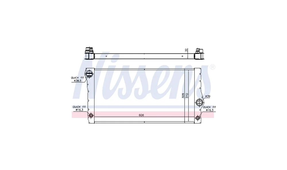Radiator, Motorkjøling 60828 ** FIRST FI v:4699843
