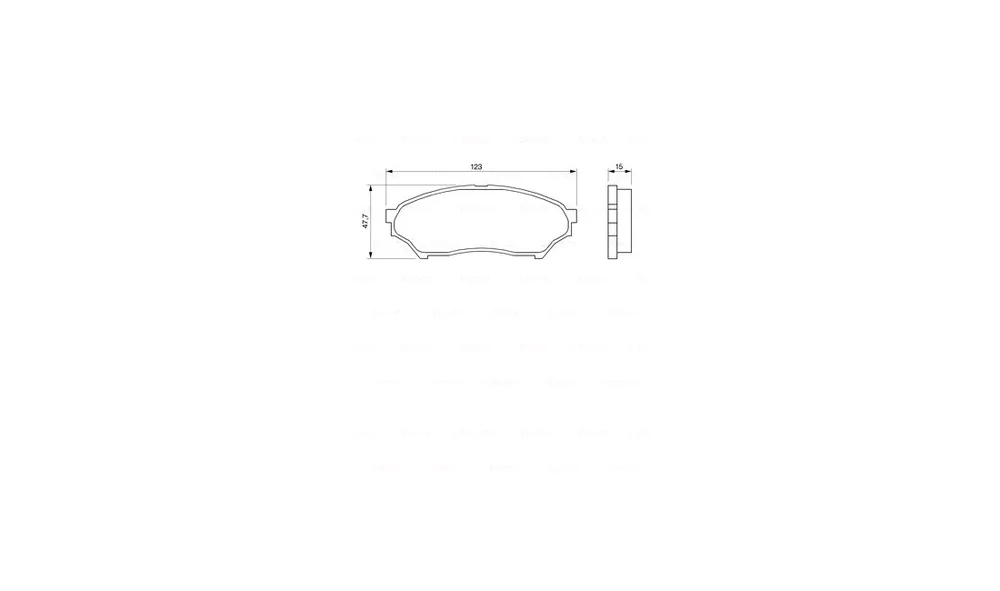 Bremsekloss Sett 0 986 424 713 (BOSCH) v:751927