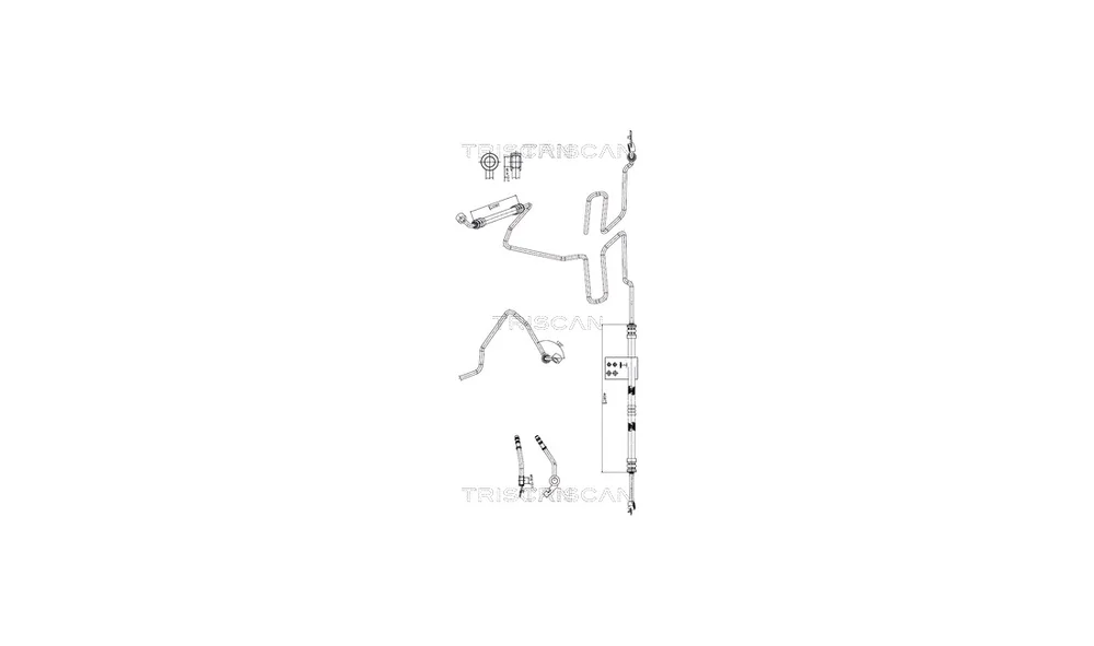 Hydraulikkslange, styring 8516 29064 (Tr v:4425924