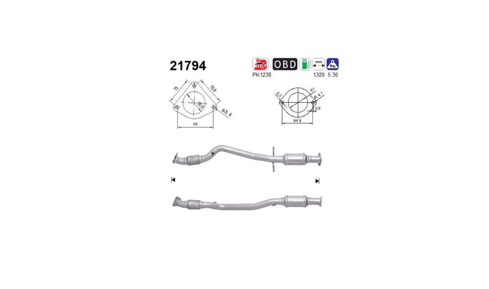 Katalysator – 21794 – (AS) v:5394512