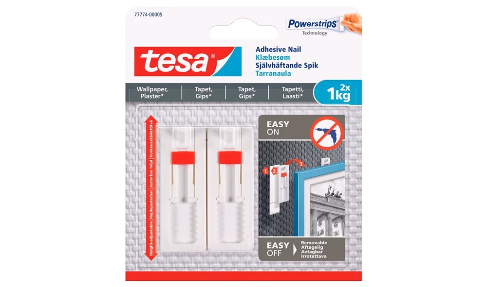 Tesa limspiker 2x 1kg Tapet\/Gips v:5566463