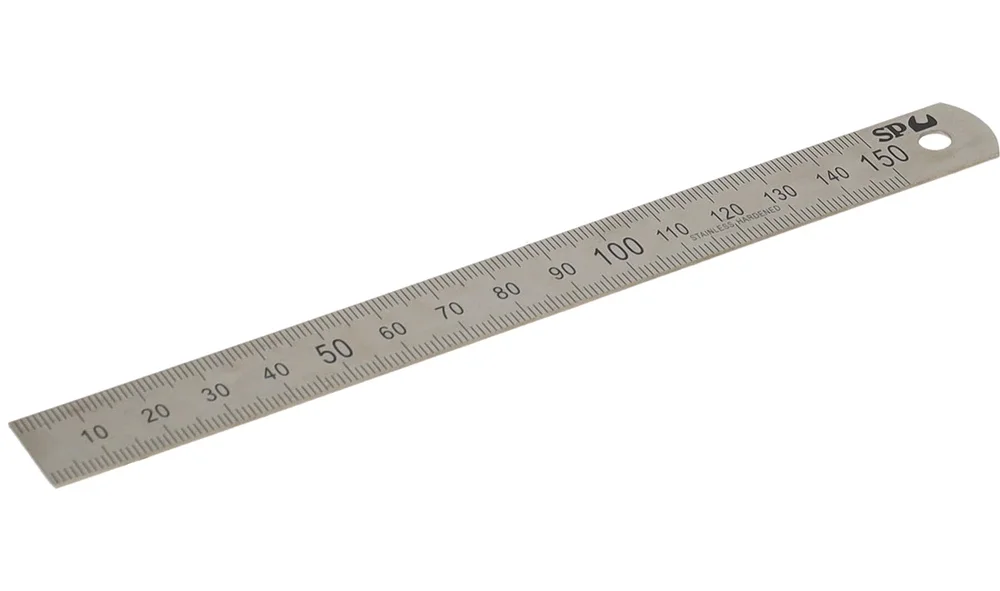 Linial 150mm rustfri stål – (SP Tools) v:5710178