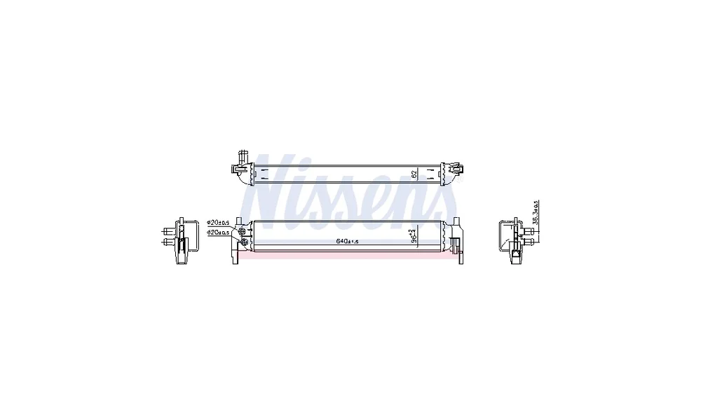 Radiator, Motorkjøling 606395 (Nissens) v:9556592