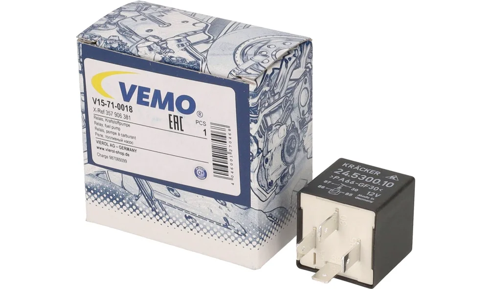 Relè, bensinpumpe – V15-71-0018 – (Vemo) v:9004390