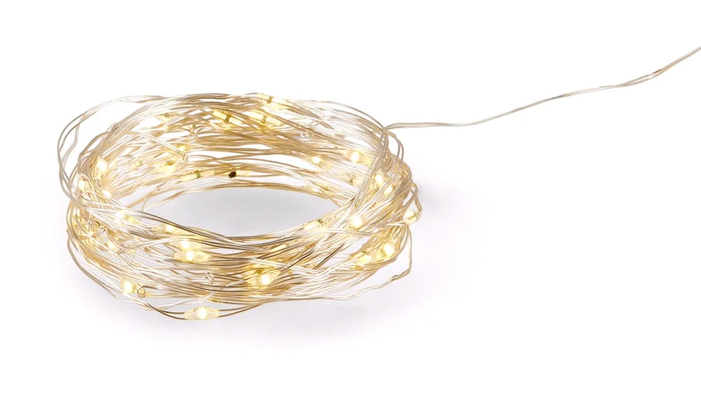 Dekorasjonslyslenke 50 LED varmhvit v:7530857