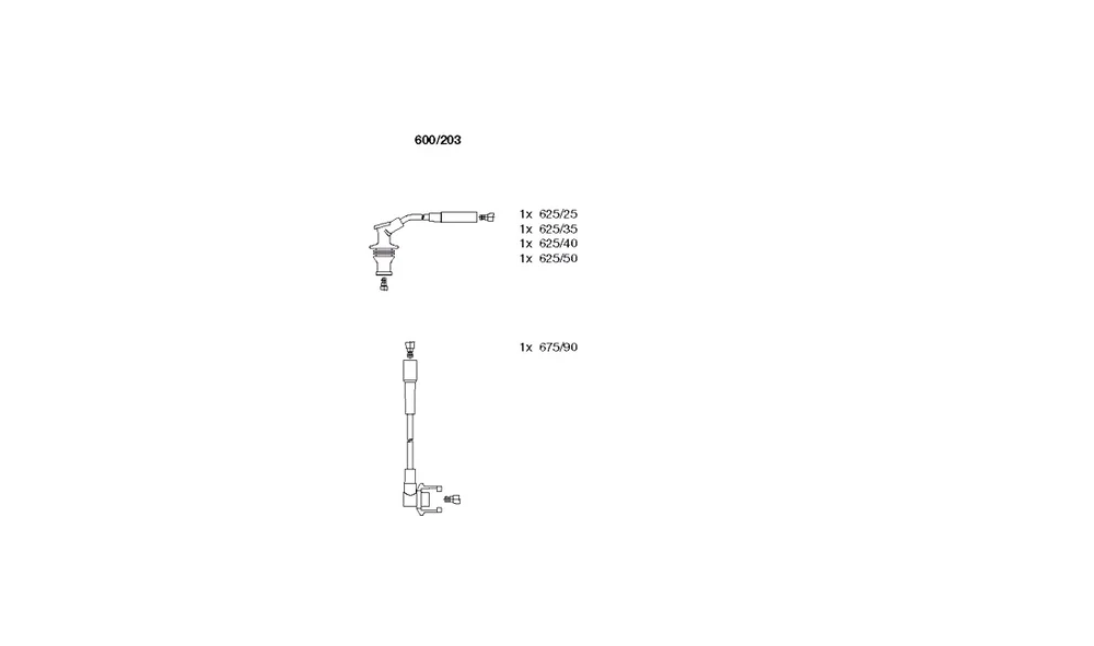 Tennplugg Kabelsett 73303 (Intermotor) v:531738
