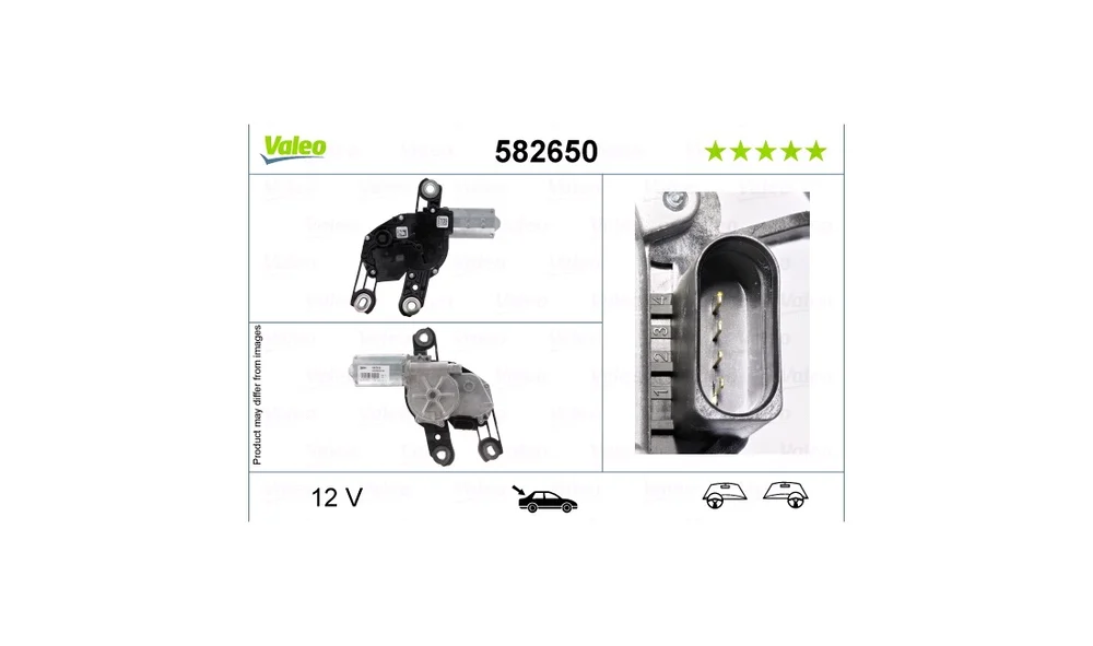 Vindusviskermotor - 582650 - (Valeo) v:9751938
