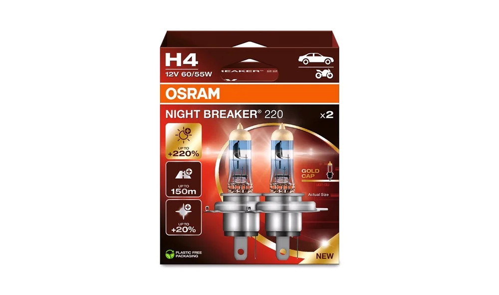 Pæresett H4 Night Breaker Laser +220 v:8930861 Pæresett H4 Night Breaker Laser +220 v:8930861