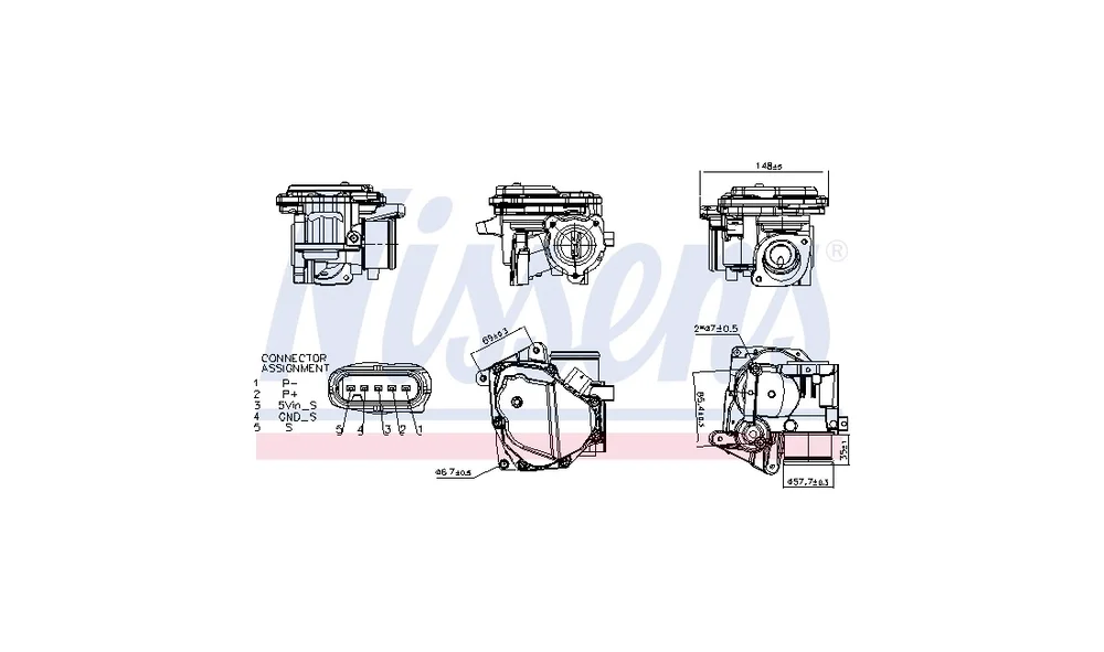 EGR-ventil 98406 ** FIRST FIT ** (Nissen v:260866