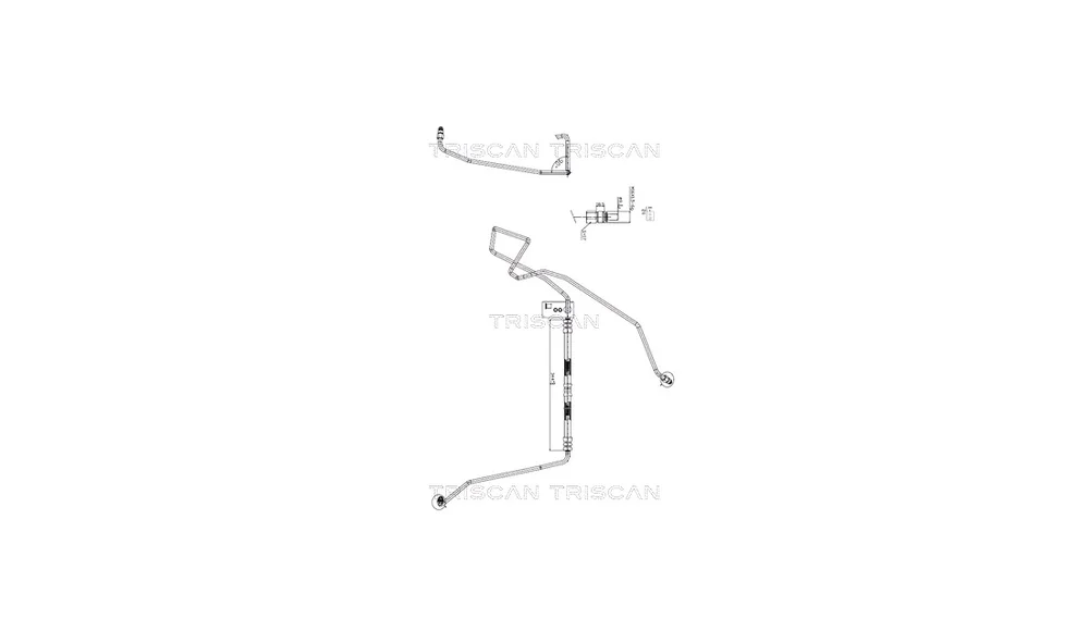 Hydraulikkslange, styring 8516 27002 (Tr v:120257