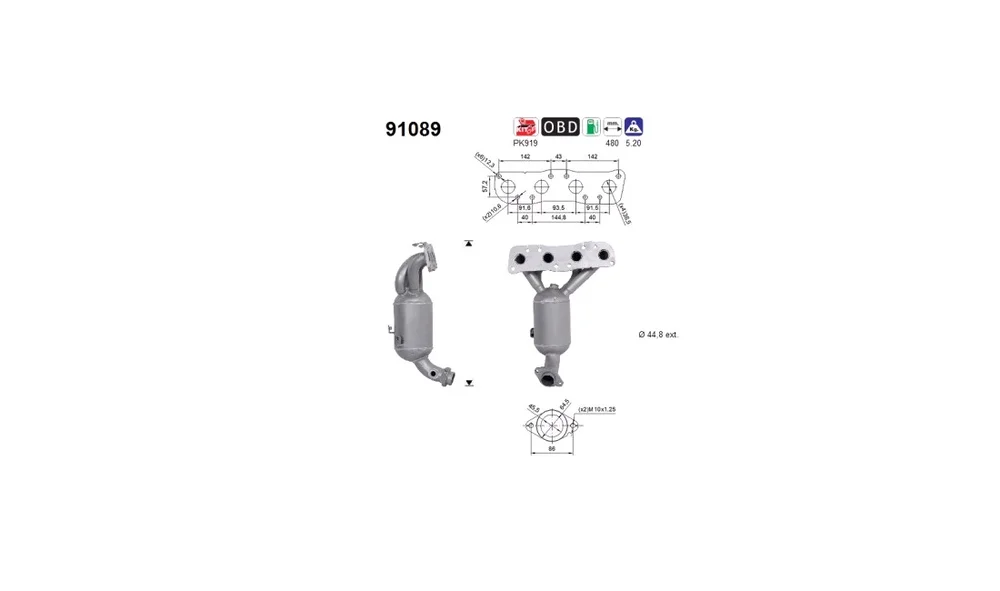 Katalysator – 91089 – (AS) v:9376170