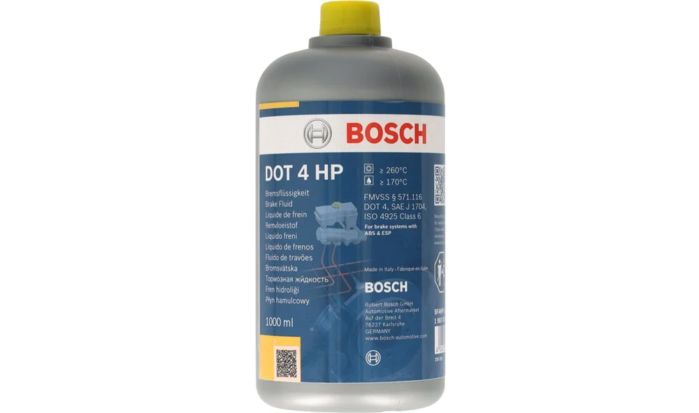 Bremsevæske DOT4 HP 1 liter Bosch v:5647668 Bremsevæske DOT4 HP 1 liter Bosch v:5647668