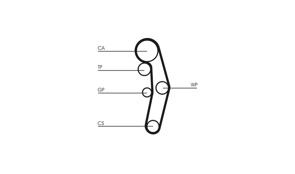 Vannpumpe + registerreimsett CT1028WP9 ( v:917746 Vannpumpe + registerreimsett CT1028WP9 ( v:917746
