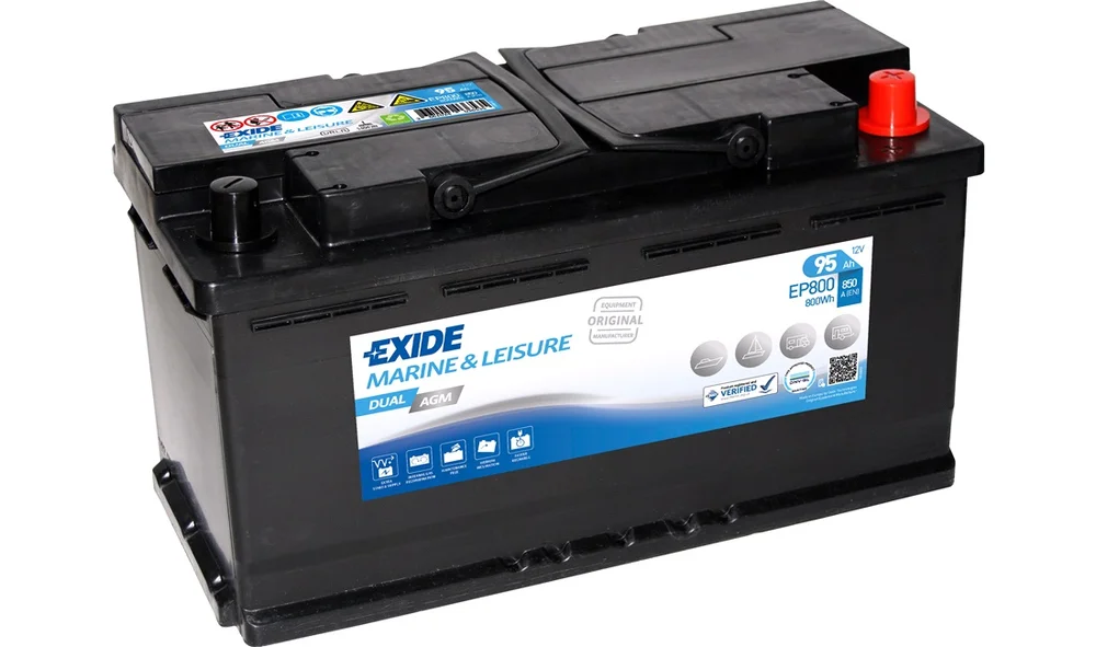 Batteri – EXIDE DUAL AGM v:6647826