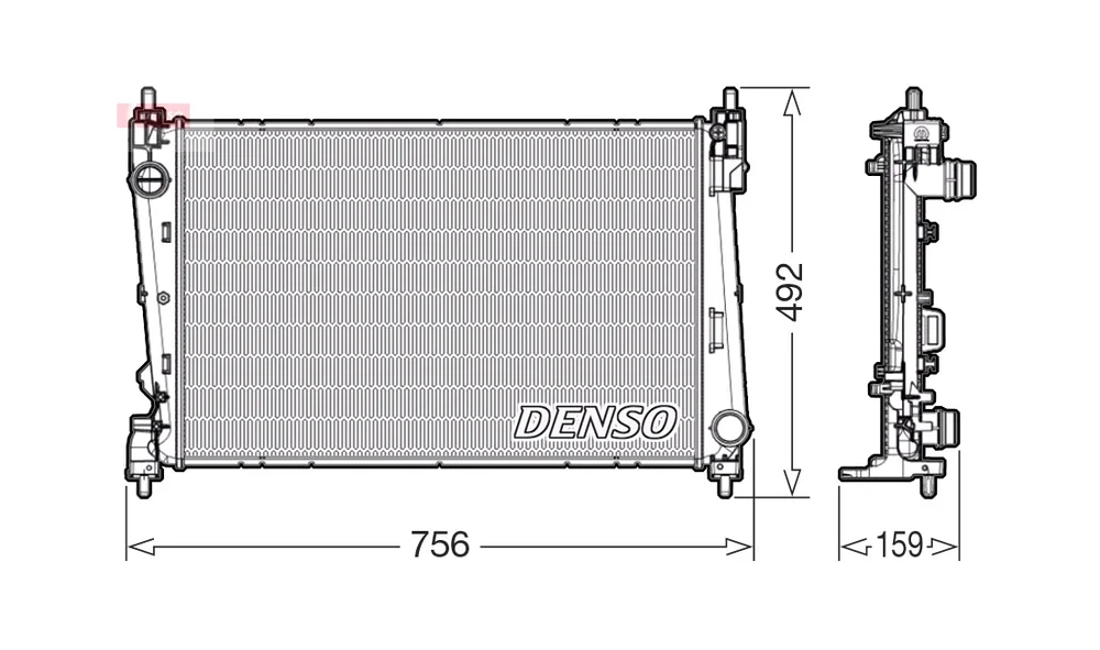 Radiator, Motorkjøling DRM09178 (DENSO) v:8311243