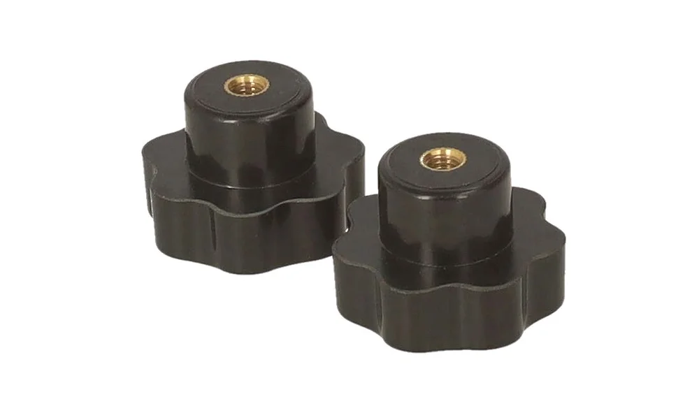 Låsebolt sort Nut med gevind 2 stk v:3742334