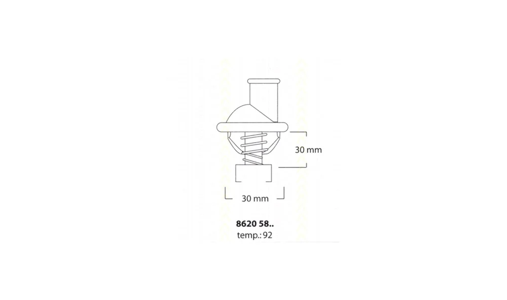 Termostat, Kjølemiddel 8620 5892 (Trisca v:796554