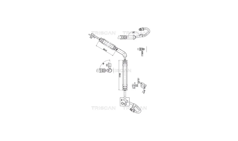 Hydraulikkslange, styring 8516 29096 (Tr v:8606021