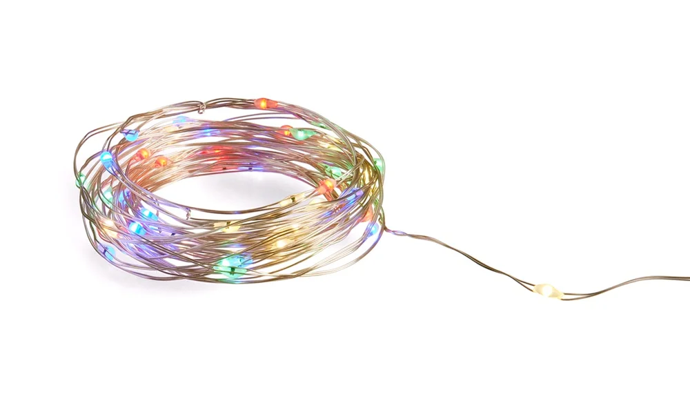 Dekorasjonslyslenke 50 LED mulitifarget v:7296064