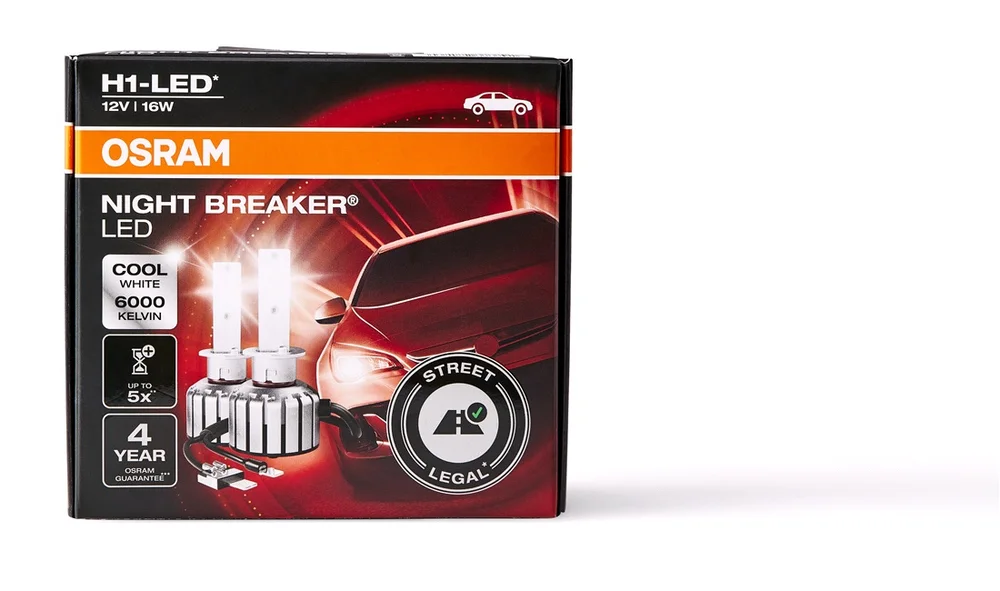 Pæresett H1 LED Night Breaker (Osram) v:3230134