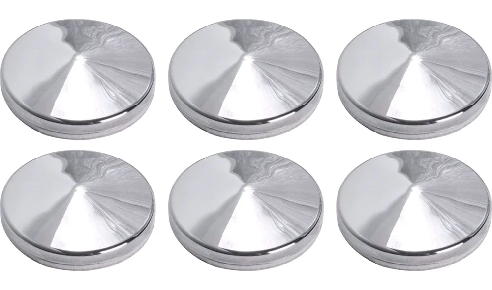 Chrome pynteknapper med tape 6 x 23 mm v:8238038