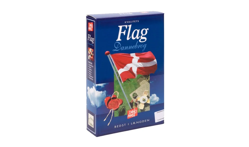 Flag Dannebrog, 8 mtr stang, DanoMast v:8275659