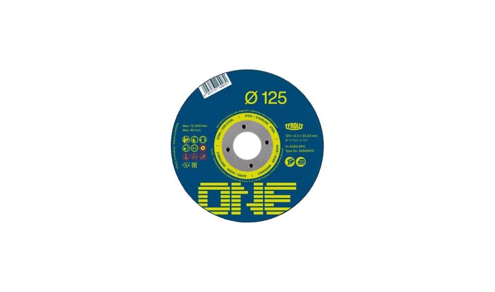 Kutteskive ø125 x 1mm – Tyrolit v:7406753