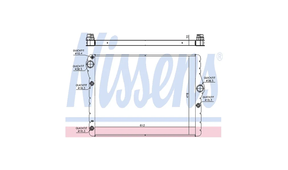 Radiator, Motorkjøling 60778 ** FIRST FI v:7152680
