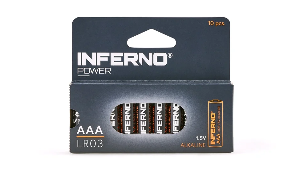 Alkaline batteri AAA 10-pakk v:596724