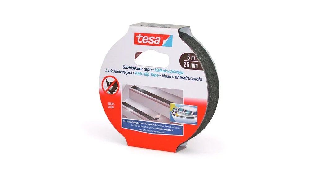 tesa Sklisikker tape, sort,25mm x 5mtr v:1629771