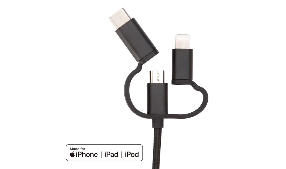 3-i-1 kabel Lightning\/Type C\/Micro-USB v:5892729