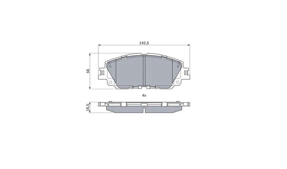 Bremsekloss Sett 0 986 424 899 (BOSCH) v:3002644