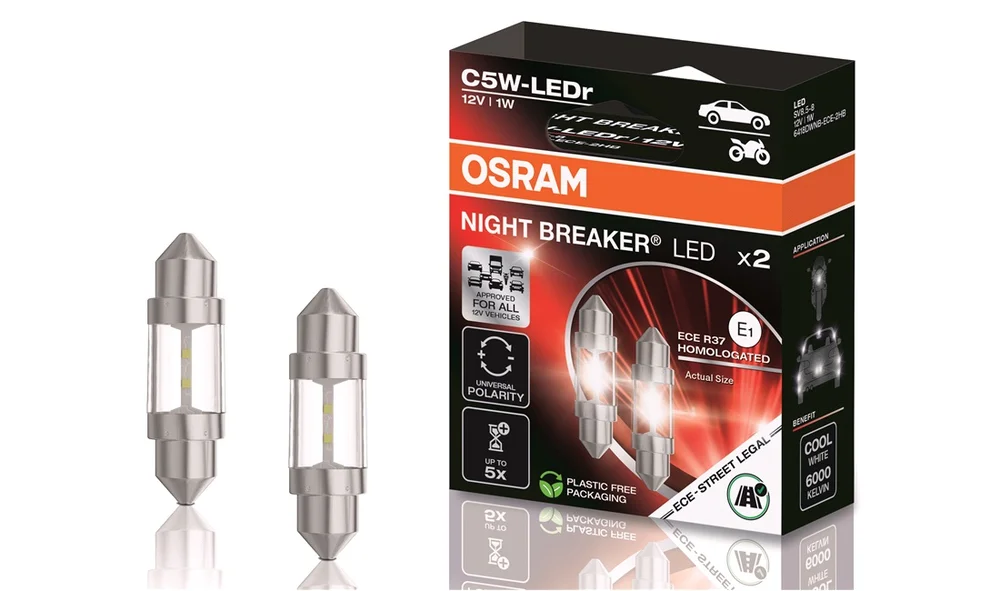 Pinolpære C5W 36mm Night Breaker LED v:5312286