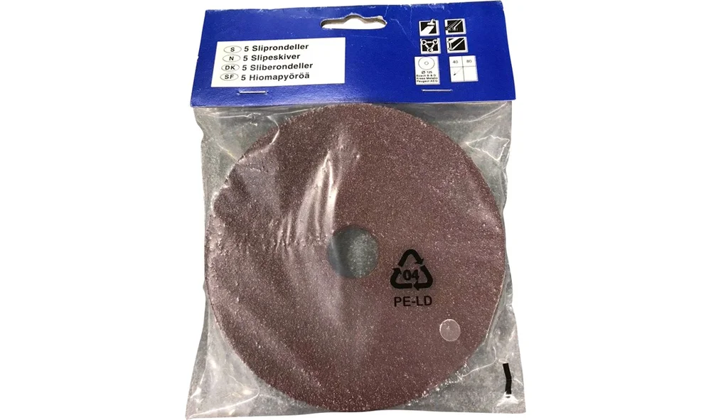 Sliperondell tykk type, 125mm, v:6778262