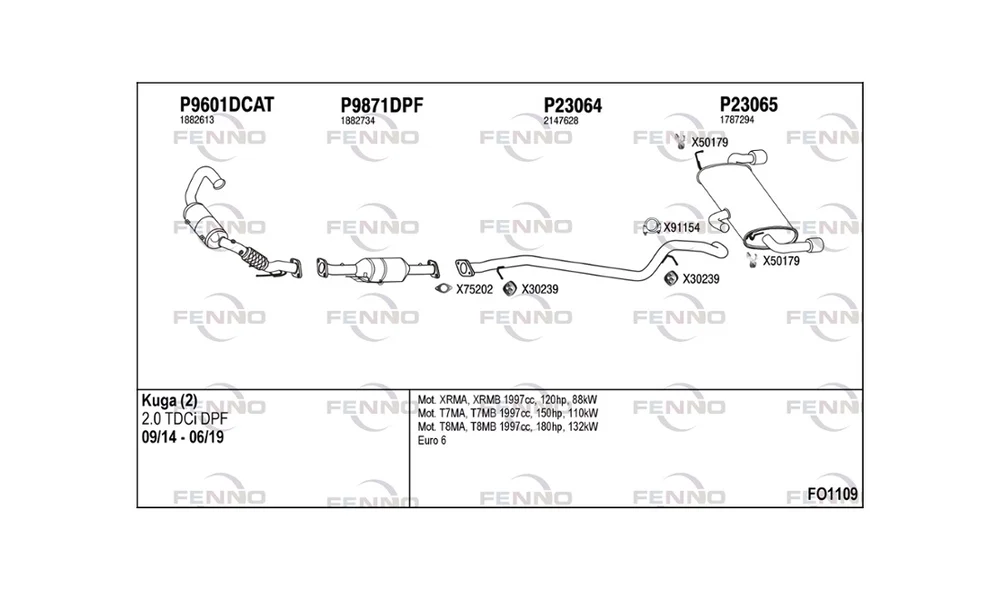 Avgassanlegg – FO1109 – (Fenno) v:9010403